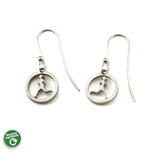 Running Gal Earrings - Click Image to Close